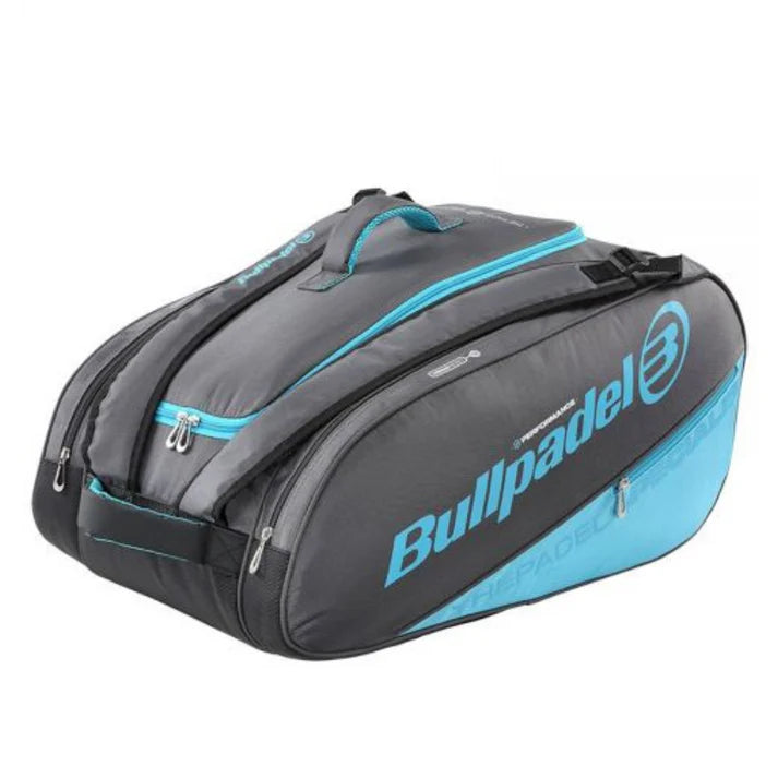 PALETERO BULLPADEL PERFORMANCE GRIS/AZUL