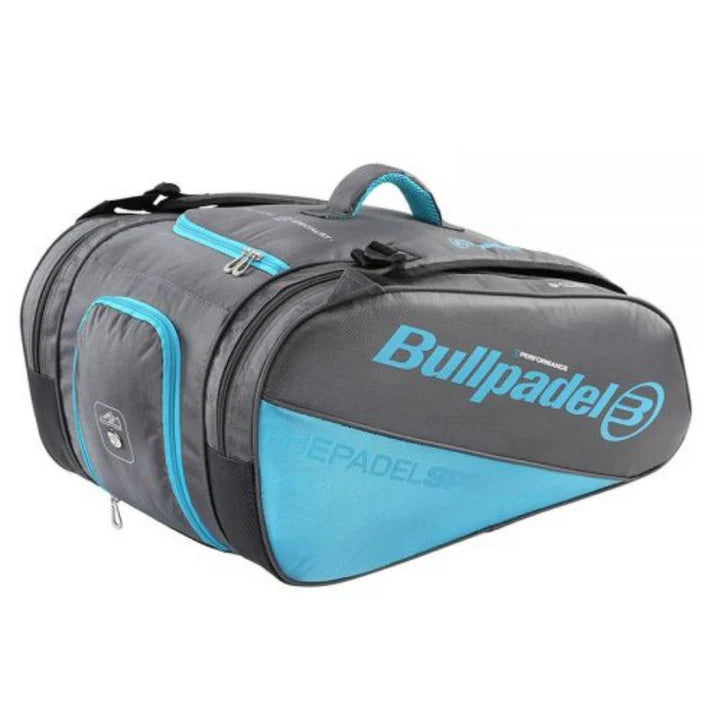 PALETERO BULLPADEL PERFORMANCE GRIS/AZUL