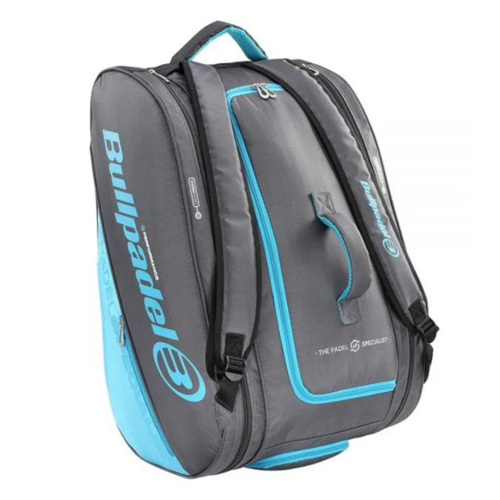PALETERO BULLPADEL PERFORMANCE GRIS/AZUL