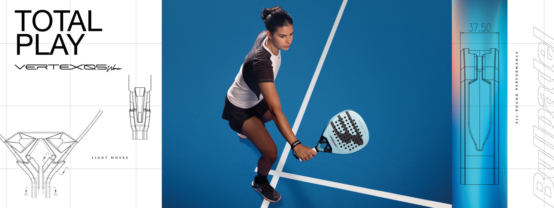 PALA BULLPADEL VERTEX 05 W 26